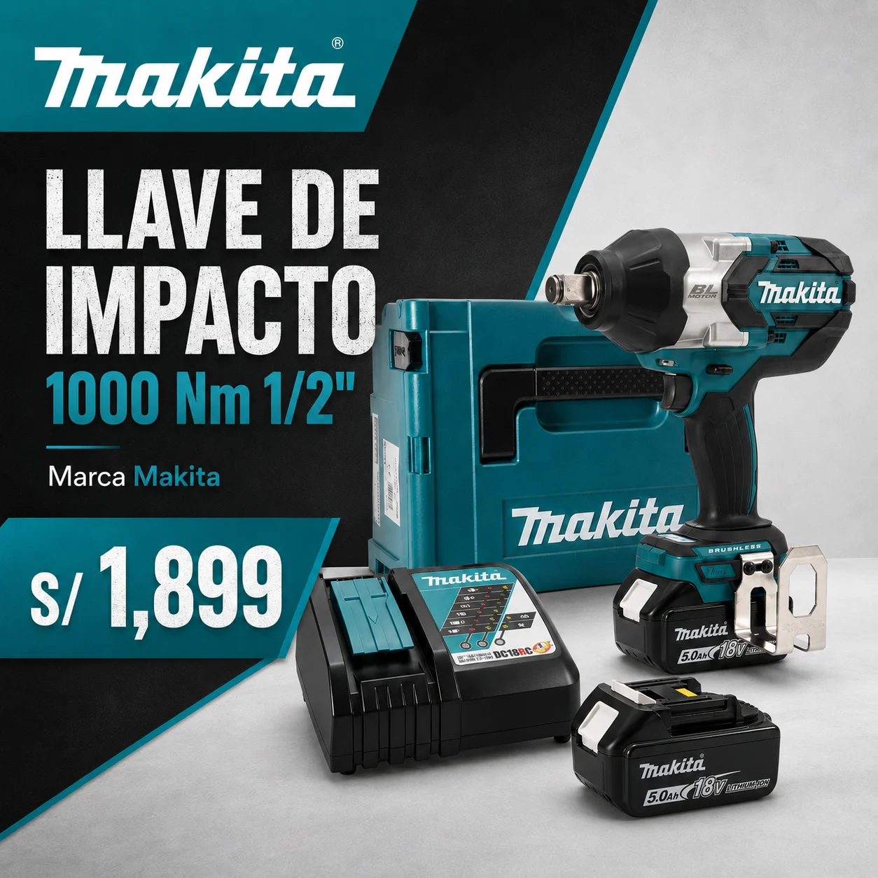 Makita Llave de Impacto 1000Nm